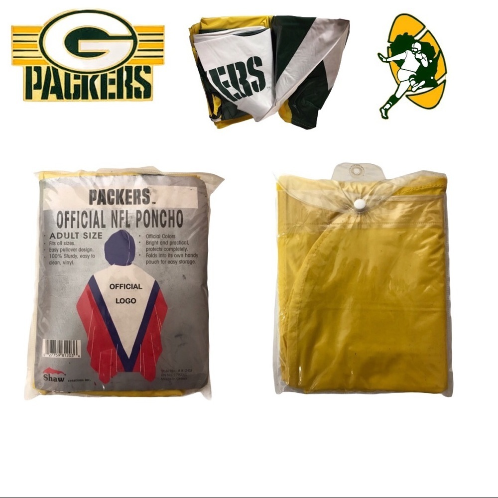 NWT Green Bay Packets Official NFL Licensed Poncho